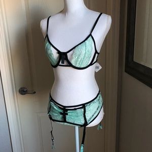 NWT Three piece lingerie